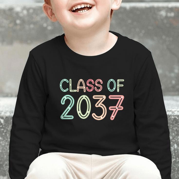 Class Of 2037 Grow With Me Kindergarten Back To School Graphic Toddler Long Sleeve Tee Class Of 2037 Grow With Me Kindergarten Back To School Graphic Toddler Long Sleeve Tee