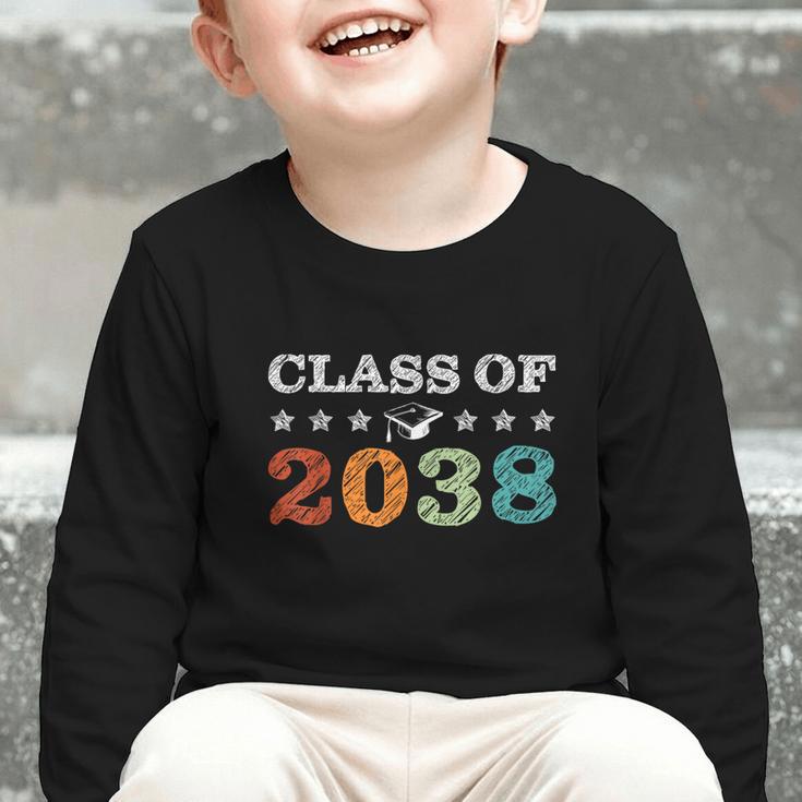 Class Of 2038 Grow With Me First Day School Back To School Graphic Toddler Long Sleeve Tee Class Of 2038 Grow With Me First Day School Back To School Graphic Toddler Long Sleeve Tee