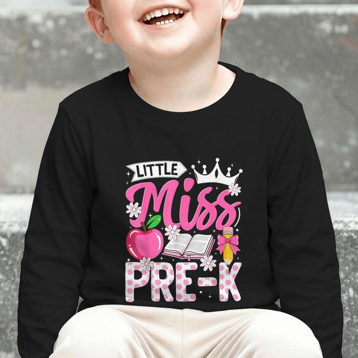 Cute Back To School Pre-K First Day Of School Pre-K Girls Graphic Toddler Long Sleeve Tee Cute Back To School Pre-K First Day Of School Pre-K Girls Graphic Toddler Long Sleeve Tee