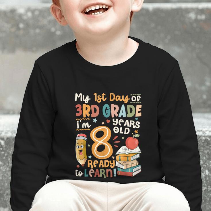 Cute My First Day Of 3rd Grade Back To School Boys Girls Graphic Toddler Long Sleeve Tee Cute My First Day Of 3rd Grade Back To School Boys Girls Graphic Toddler Long Sleeve Tee