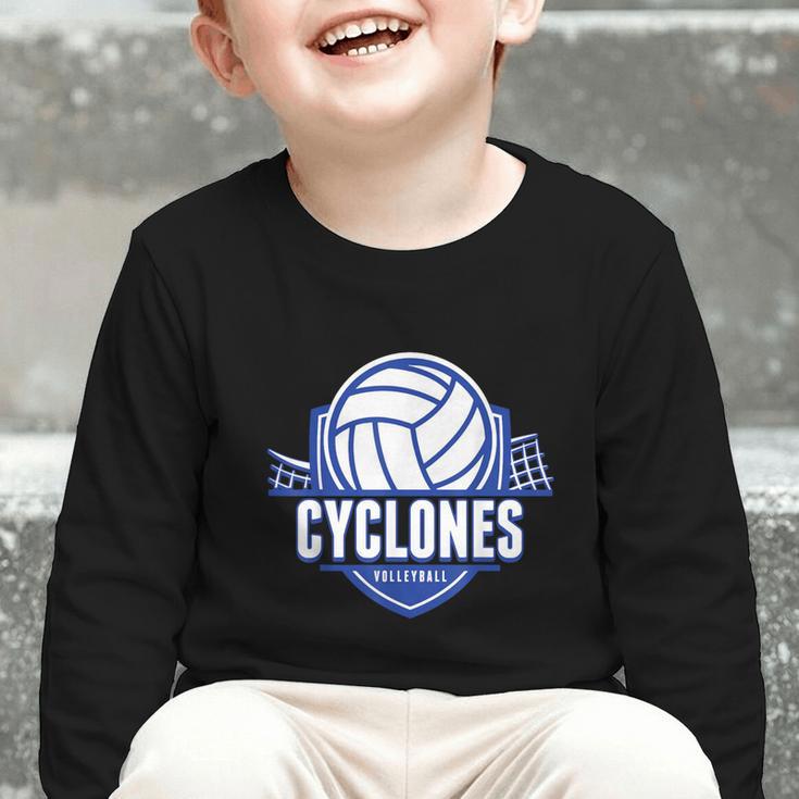Cyclones Volleyball Back To School Spirit B Graphic Toddler Long Sleeve Tee Cyclones Volleyball Back To School Spirit B Graphic Toddler Long Sleeve Tee