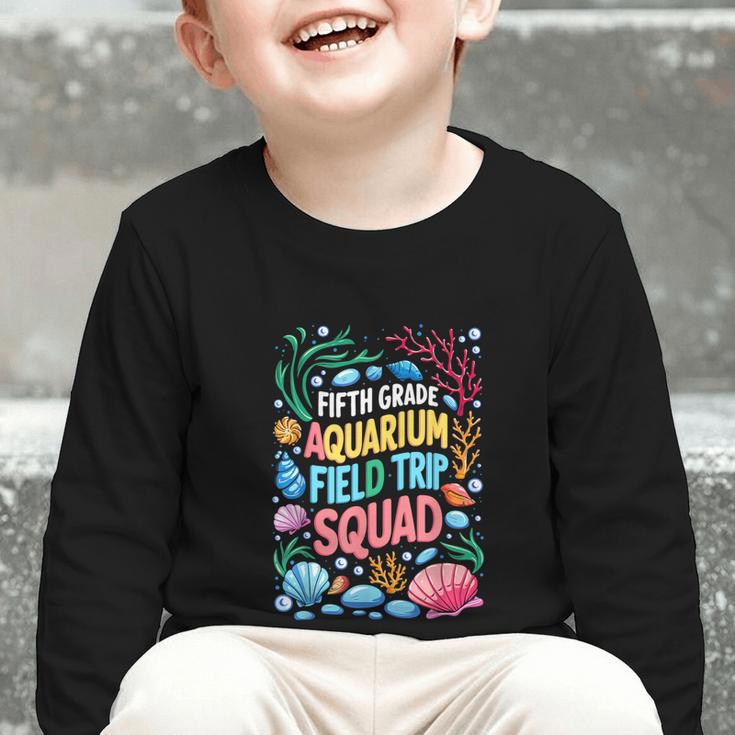 Fifth Grade Aquarium Trip Squad Matching Back To School Graphic Toddler Long Sleeve Tee Fifth Grade Aquarium Trip Squad Matching Back To School Graphic Toddler Long Sleeve Tee