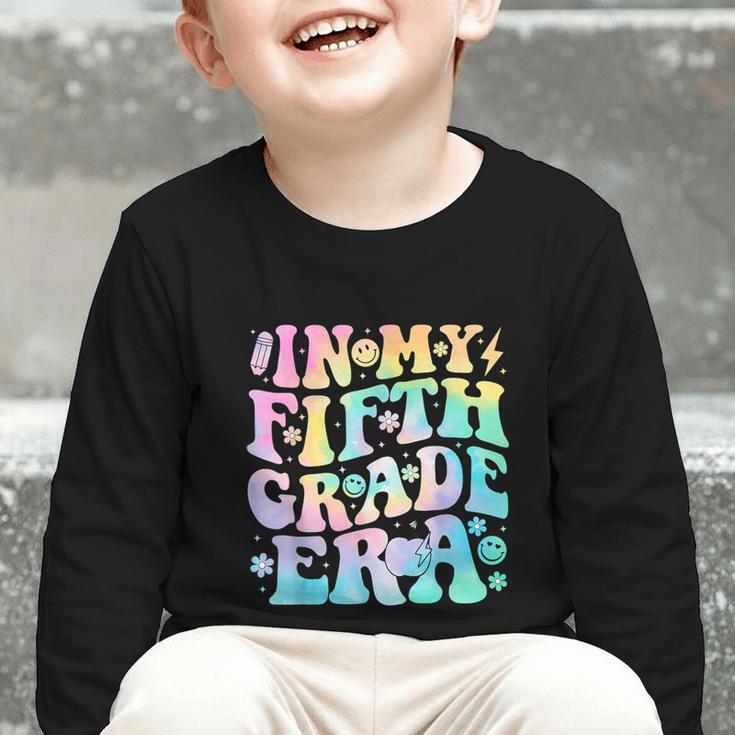 In My Fifth Grade Era Girl Tie Dye 5th Grade Back To School Graphic Toddler Long Sleeve Tee In My Fifth Grade Era Girl Tie Dye 5th Grade Back To School Graphic Toddler Long Sleeve Tee