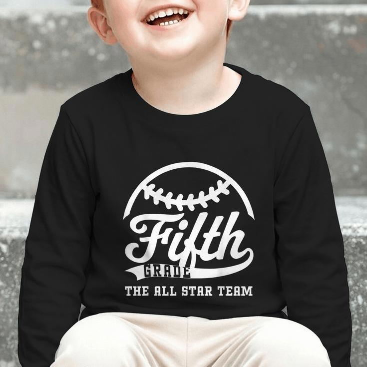 Fifth Grade All Star Team Back To School Graphic Toddler Long Sleeve Tee Fifth Grade All Star Team Back To School Graphic Toddler Long Sleeve Tee