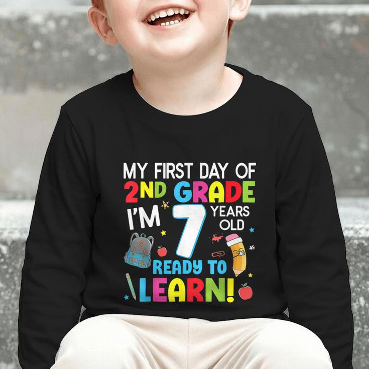 My First Day Of 2nd Grade Back To School 2nd Grade Girls Boy Graphic Toddler Long Sleeve Tee My First Day Of 2nd Grade Back To School 2nd Grade Girls Boy Graphic Toddler Long Sleeve Tee