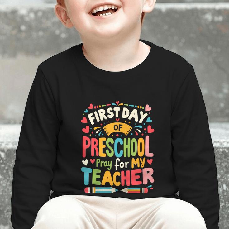 First Day Of Preschool Pre K Student Toddler Back To School Graphic Toddler Long Sleeve Tee First Day Of Preschool Pre K Student Toddler Back To School Graphic Toddler Long Sleeve Tee