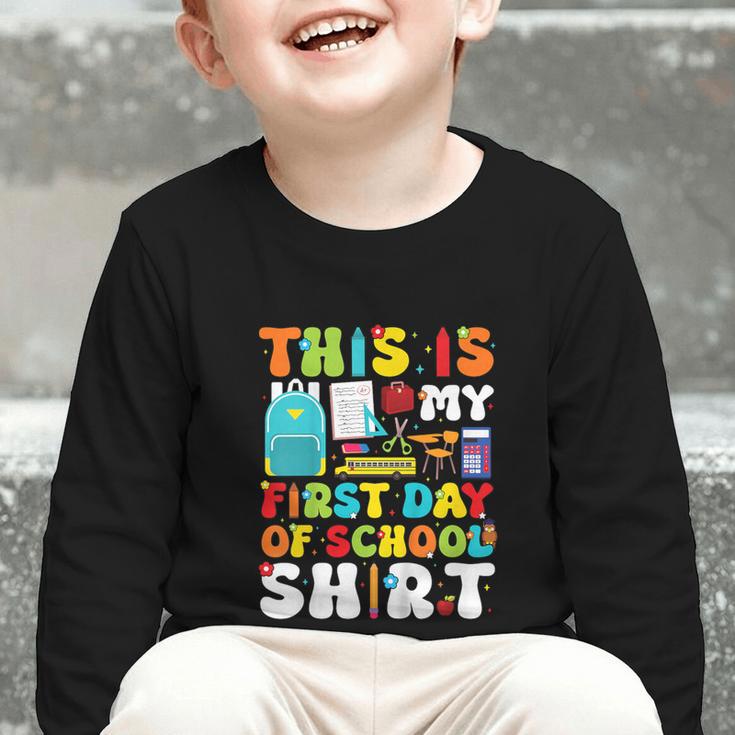 First Day Of School Shirt Boys Girls Back To School Graphic Toddler Long Sleeve Tee First Day Of School Shirt Boys Girls Back To School Graphic Toddler Long Sleeve Tee