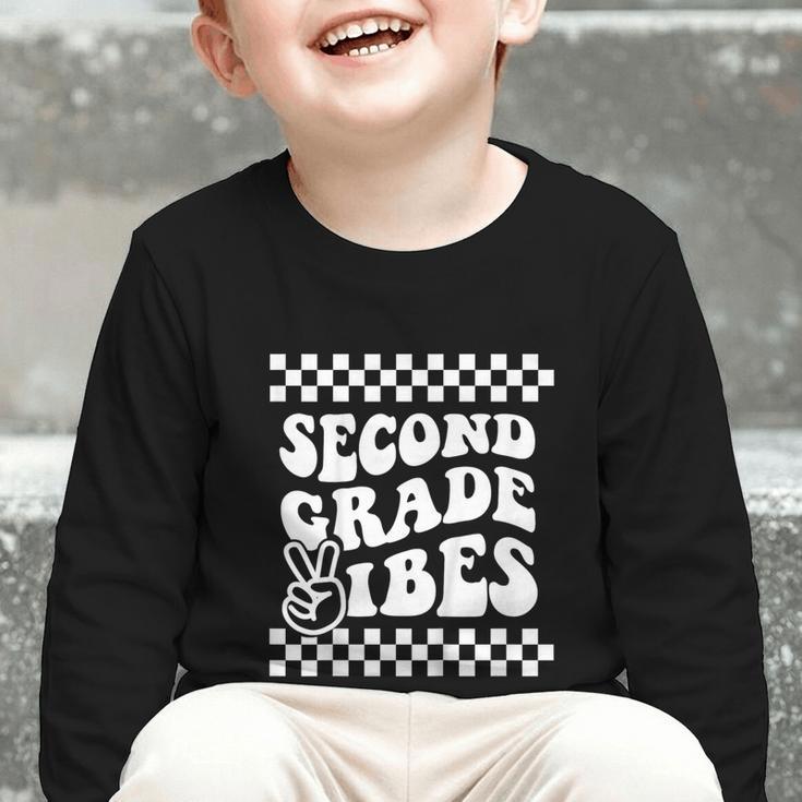 First Day Of Second Grade Vibes Girls Back To School Boys Graphic Toddler Long Sleeve Tee First Day Of Second Grade Vibes Girls Back To School Boys Graphic Toddler Long Sleeve Tee