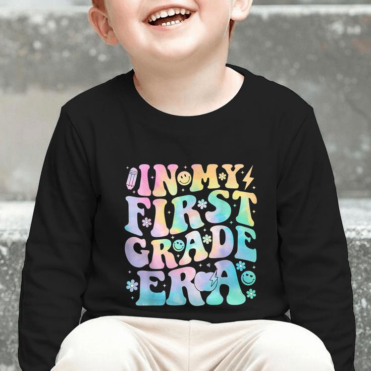 In My First Grade Era Girl Tie Dye 1st Grade Back To School Graphic Toddler Long Sleeve Tee In My First Grade Era Girl Tie Dye 1st Grade Back To School Graphic Toddler Long Sleeve Tee