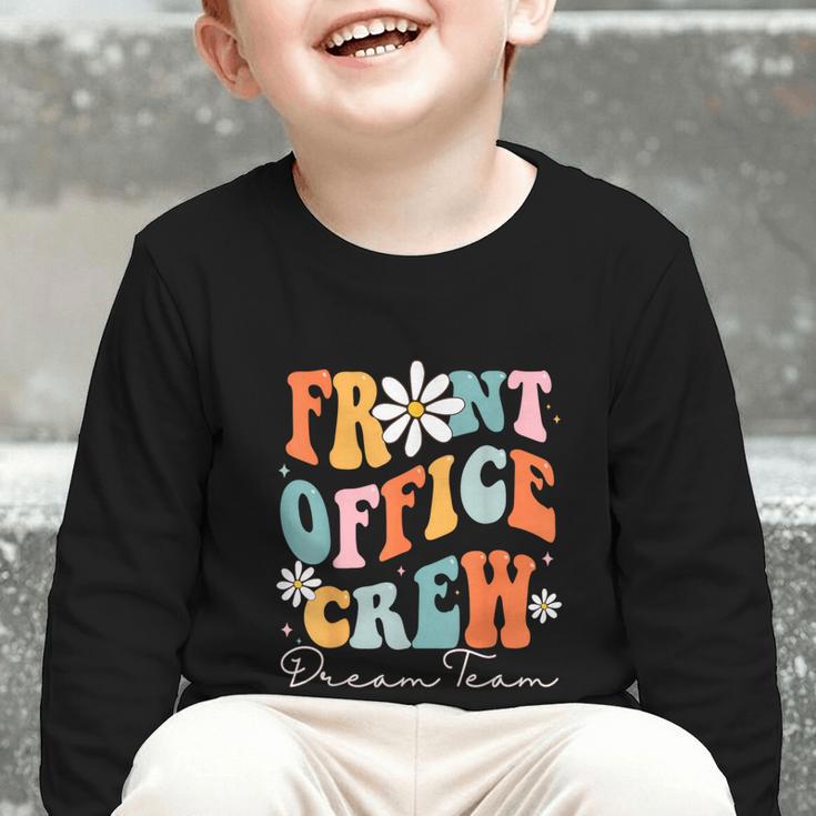 Front Office Dream Team School Secretary Cute Back To School Graphic Toddler Long Sleeve Tee Front Office Dream Team School Secretary Cute Back To School Graphic Toddler Long Sleeve Tee