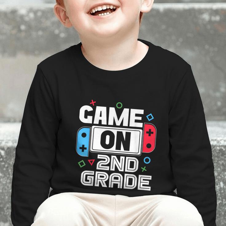 Gamer Back To School Game 2nd Grade Kids Boys Graphic Toddler Long Sleeve Tee