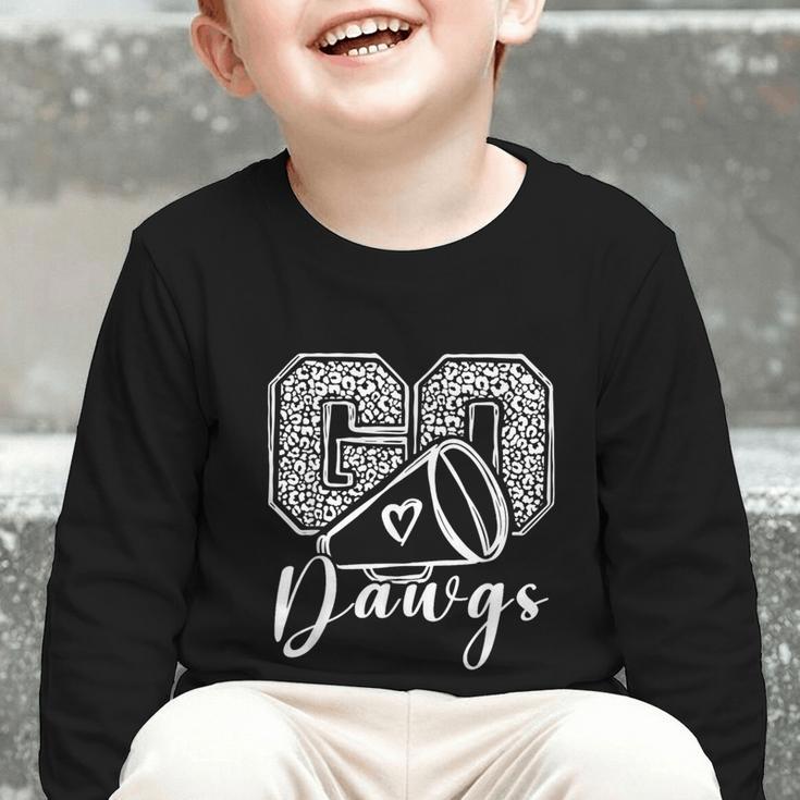 Go Cheer Bulldogs High School Spirit Fan Team Back To School Graphic Toddler Long Sleeve Tee Go Cheer Bulldogs High School Spirit Fan Team Back To School Graphic Toddler Long Sleeve Tee