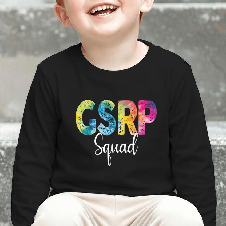 GSRP Squad Tie Dye Back To School Women Appreciation Graphic Toddler Long Sleeve Tee GSRP Squad Tie Dye Back To School Women Appreciation Graphic Toddler Long Sleeve Tee