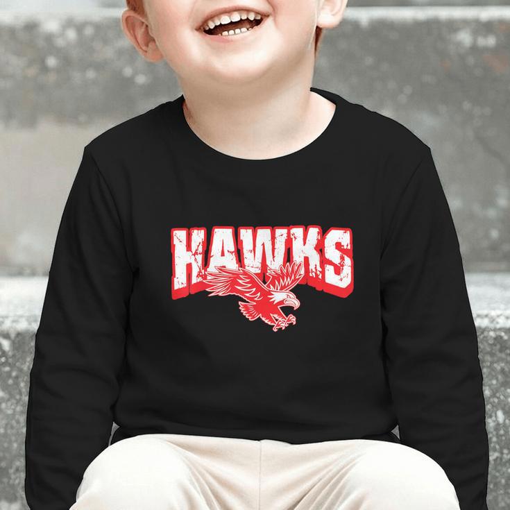 Hawks Back To School Spirit R Graphic Toddler Long Sleeve Tee