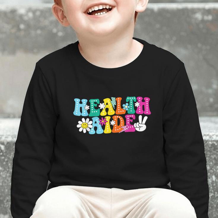 Health Aide Squad Admin Squad Back To School Graphic Toddler Long Sleeve Tee