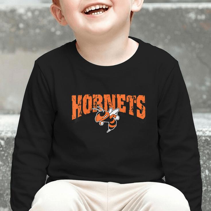 Hornets Back To School Spirit O Graphic Toddler Long Sleeve Tee Hornets Back To School Spirit O Graphic Toddler Long Sleeve Tee
