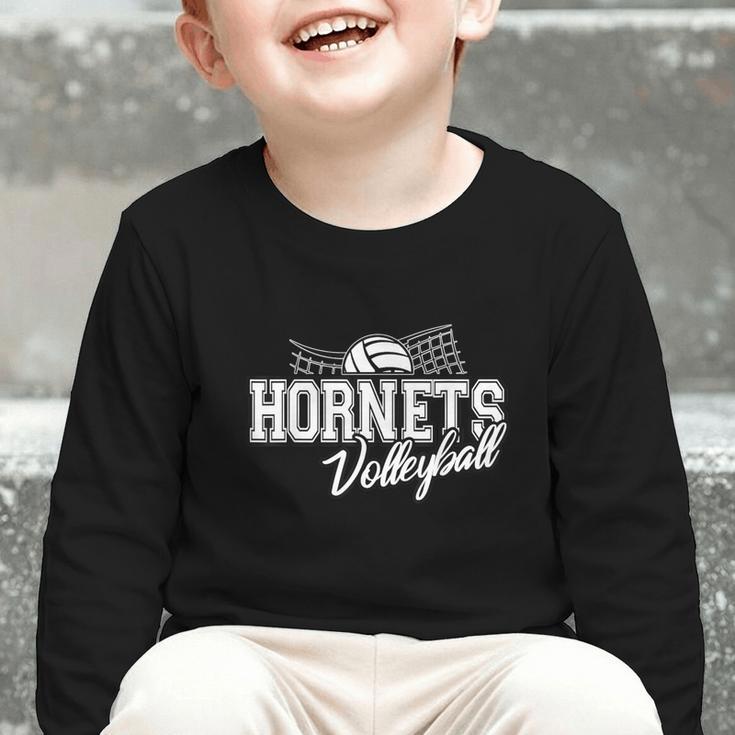 Hornets Volleyball Back To School Spirit Graphic Toddler Long Sleeve Tee Hornets Volleyball Back To School Spirit Graphic Toddler Long Sleeve Tee