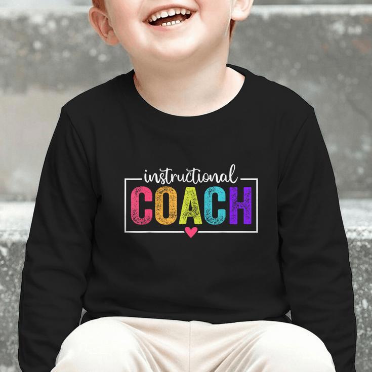 Instructional Coach Appreciation Back To School Graphic Toddler Long Sleeve Tee
