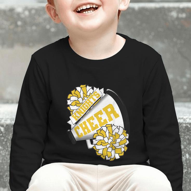 Knights Cheer Back To School Cheerleading Spirit GY Graphic Toddler Long Sleeve Tee
