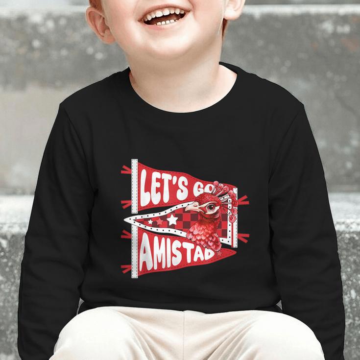 Let's Go Amistad Friendship Back To School Spirit Graphic Toddler Long Sleeve Tee Let's Go Amistad Friendship Back To School Spirit Graphic Toddler Long Sleeve Tee