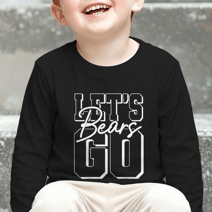 Let's Go Bears Back To School Spirit Graphic Toddler Long Sleeve Tee Let's Go Bears Back To School Spirit Graphic Toddler Long Sleeve Tee