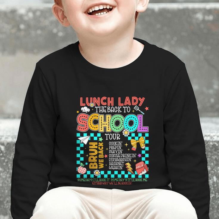 Lunch Lady Back To School Tour Cooking Worker Cafeteria Crew Graphic Toddler Long Sleeve Tee Lunch Lady Back To School Tour Cooking Worker Cafeteria Crew Graphic Toddler Long Sleeve Tee