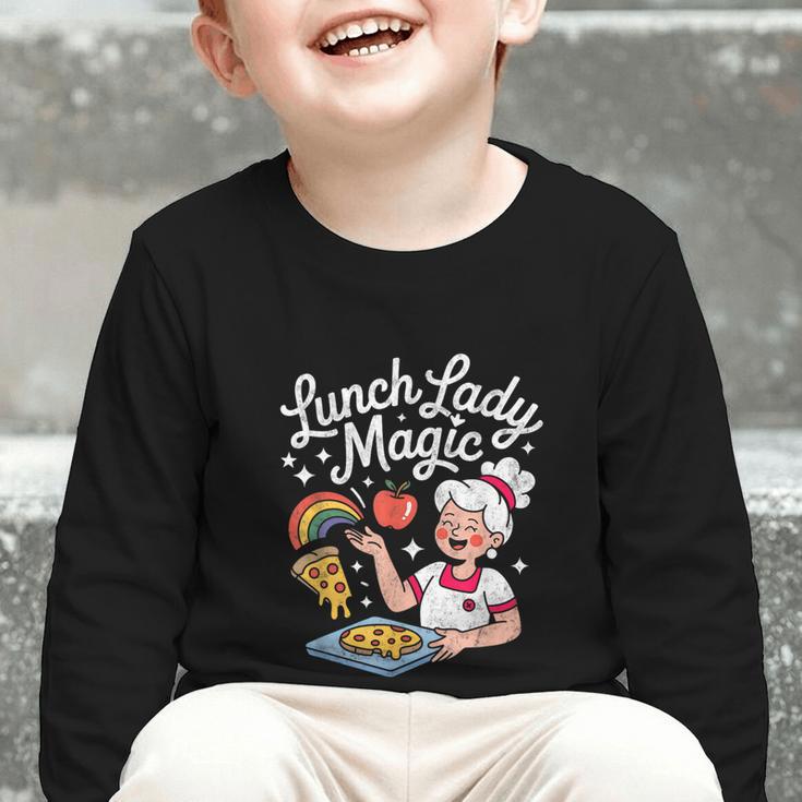 Lunch Lady Magic Cafeteria Worker Back To School Women Girls Graphic Toddler Long Sleeve Tee Lunch Lady Magic Cafeteria Worker Back To School Women Girls Graphic Toddler Long Sleeve Tee