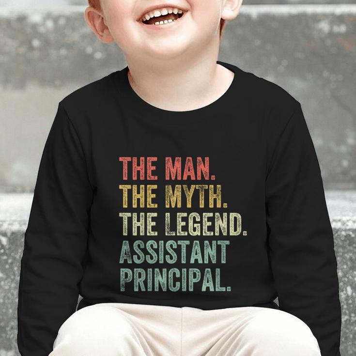 Man Myth The Legend Assistant Principal Dad Back To School Graphic Toddler Long Sleeve Tee Man Myth The Legend Assistant Principal Dad Back To School Graphic Toddler Long Sleeve Tee