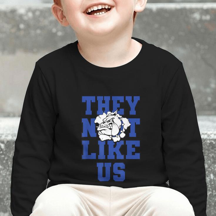 Not Like Bulldog Back To School Spirit B Graphic Toddler Long Sleeve Tee Not Like Bulldog Back To School Spirit B Graphic Toddler Long Sleeve Tee