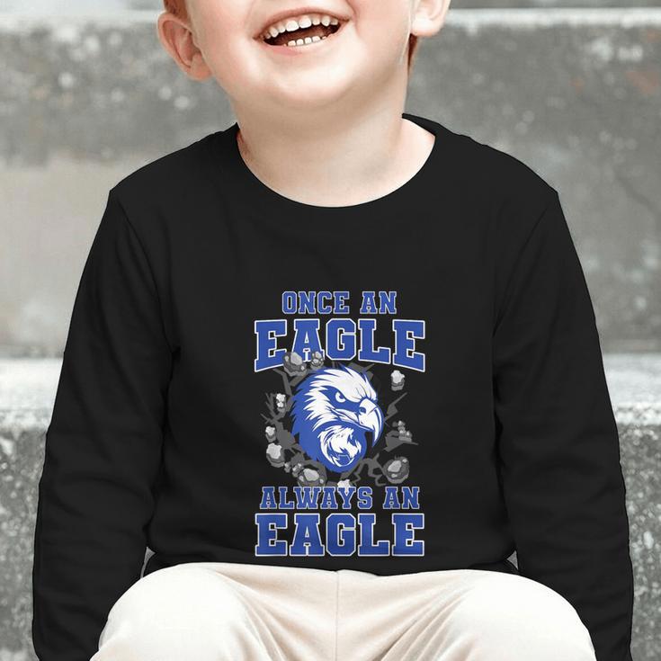 Once An Eagle Always An Eagle Back To School Spirit B Graphic Toddler Long Sleeve Tee