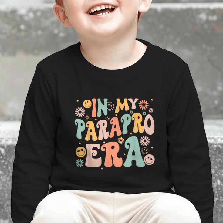 In My Parapro Era Retro Back To School Graphic Toddler Long Sleeve Tee In My Parapro Era Retro Back To School Graphic Toddler Long Sleeve Tee
