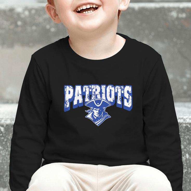 Patriots Back To School Spirit B Graphic Toddler Long Sleeve Tee Patriots Back To School Spirit B Graphic Toddler Long Sleeve Tee