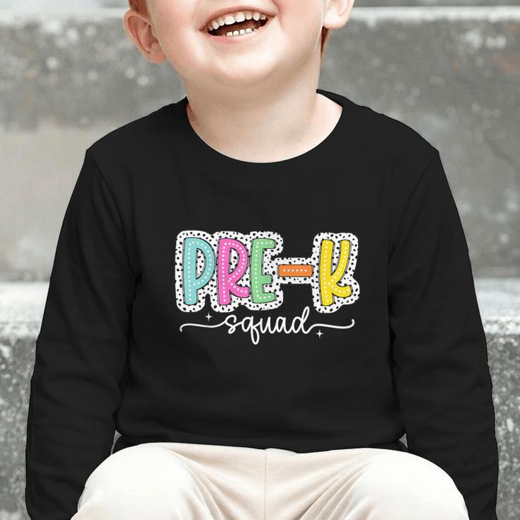 Pre-k Squad Back To School Dalmatian Dots Graphic Toddler Long Sleeve Tee Pre-k Squad Back To School Dalmatian Dots Graphic Toddler Long Sleeve Tee