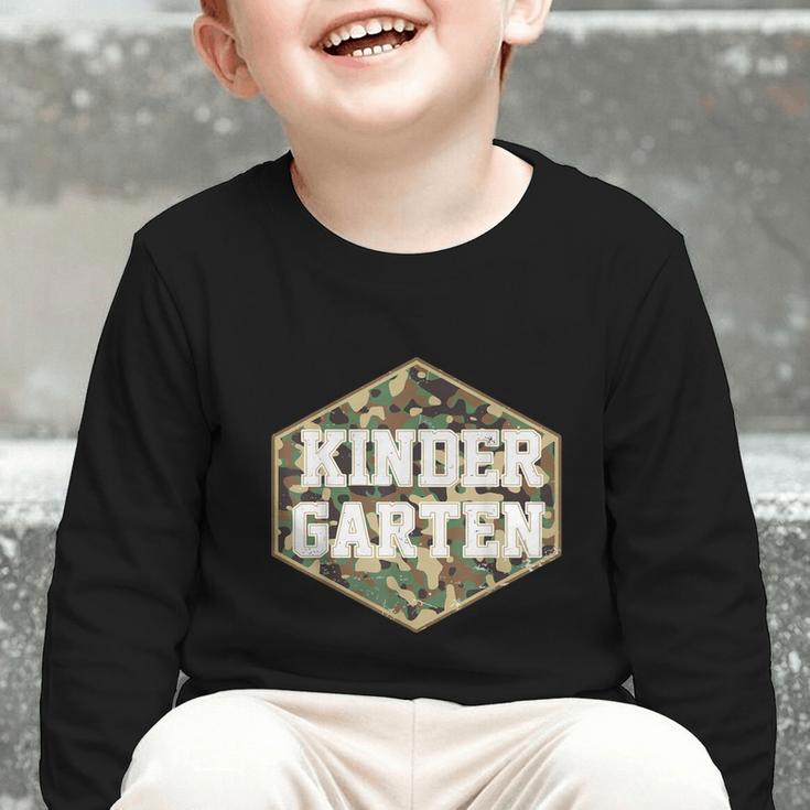 Retro Back To School Boys Old Camo Kindergarten Graphic Toddler Long Sleeve Tee Retro Back To School Boys Old Camo Kindergarten Graphic Toddler Long Sleeve Tee