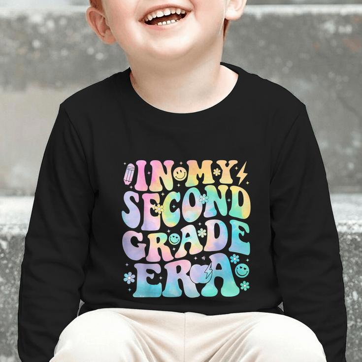 In My Second Grade Era Girl Tie Dye 2nd Grade Back To School Graphic Toddler Long Sleeve Tee In My Second Grade Era Girl Tie Dye 2nd Grade Back To School Graphic Toddler Long Sleeve Tee
