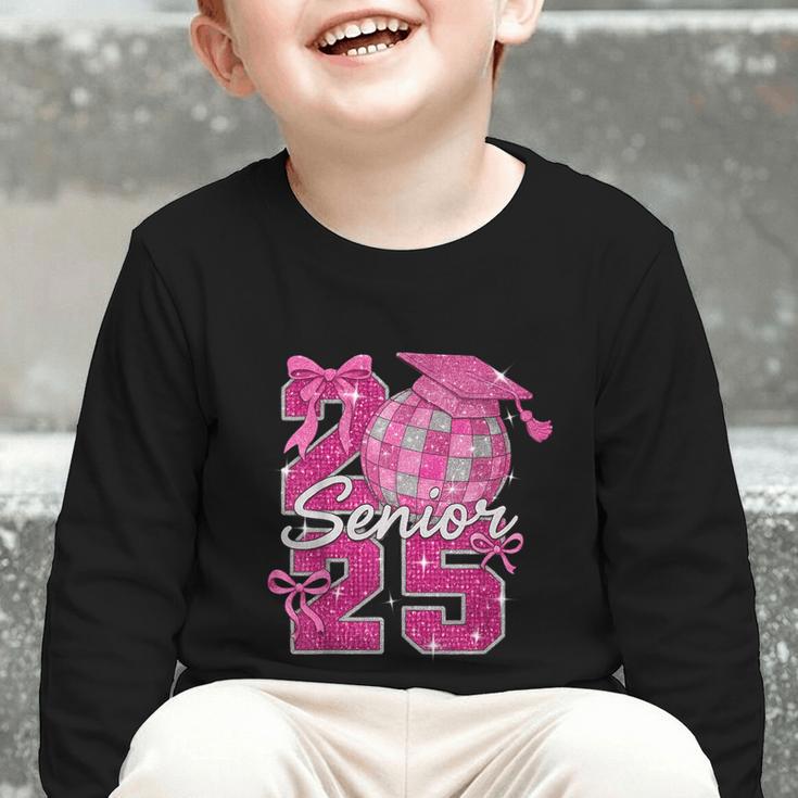 Senior 2025 Class Of 2025 Bows Back To School 2025 Graphic Toddler Long Sleeve Tee Senior 2025 Class Of 2025 Bows Back To School 2025 Graphic Toddler Long Sleeve Tee