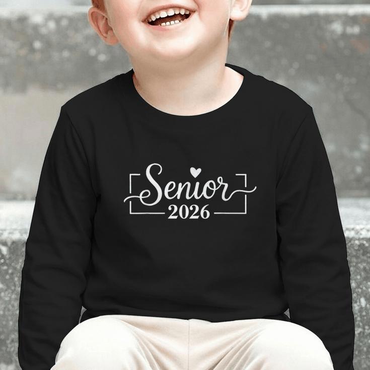 Senior 2026 Graduation Back To School Class Graphic Toddler Long Sleeve Tee Senior 2026 Graduation Back To School Class Graphic Toddler Long Sleeve Tee