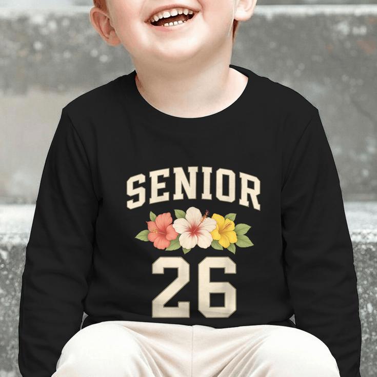 Senior Class Of 2026 Hibiscus Floral Girls Back To School Graphic Toddler Long Sleeve Tee Senior Class Of 2026 Hibiscus Floral Girls Back To School Graphic Toddler Long Sleeve Tee