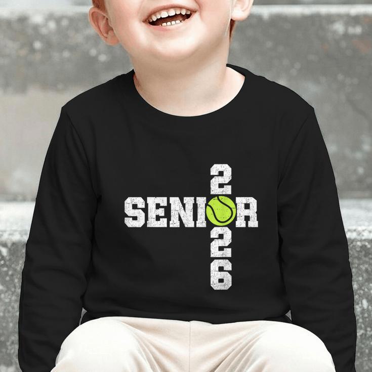 Senior Class Of 2026 Tennis Seniors Back To School 2026 Graphic Toddler Long Sleeve Tee