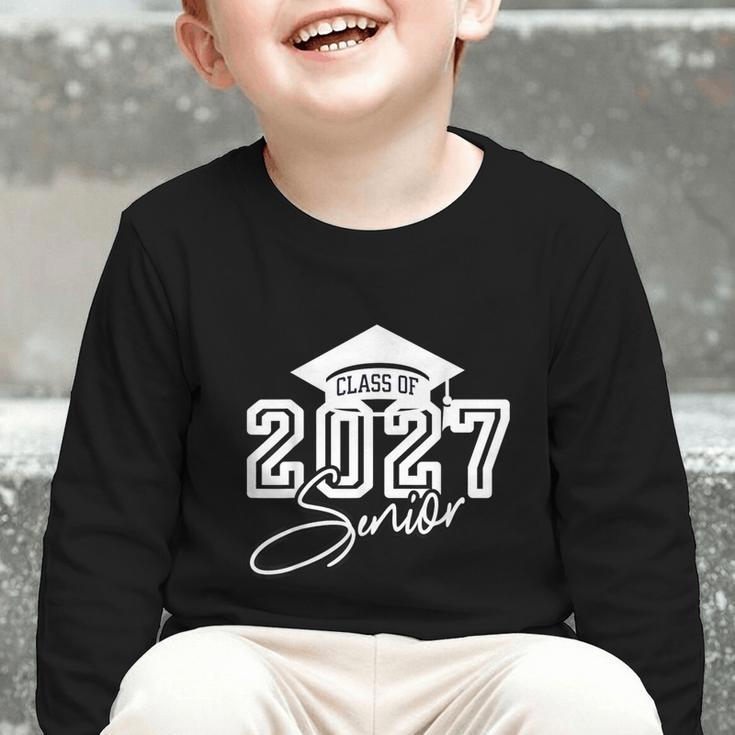 Senior Class Of 2027 Back To School Graduate Senior Year 27 Graphic Toddler Long Sleeve Tee Senior Class Of 2027 Back To School Graduate Senior Year 27 Graphic Toddler Long Sleeve Tee