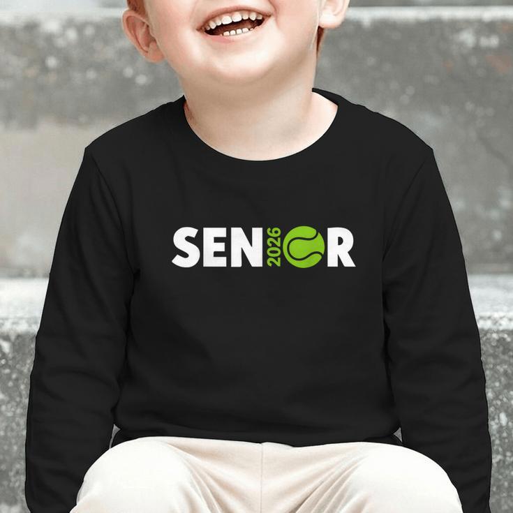 Senior Tennis 2026 Class Of 2026 Graduate Back To School Fun Graphic Toddler Long Sleeve Tee Senior Tennis 2026 Class Of 2026 Graduate Back To School Fun Graphic Toddler Long Sleeve Tee