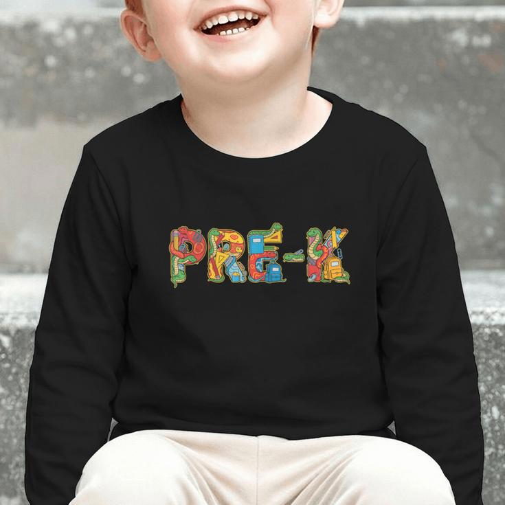 Snake Pre K Back To School Kids Boys Girls Graphic Toddler Long Sleeve Tee Snake Pre K Back To School Kids Boys Girls Graphic Toddler Long Sleeve Tee