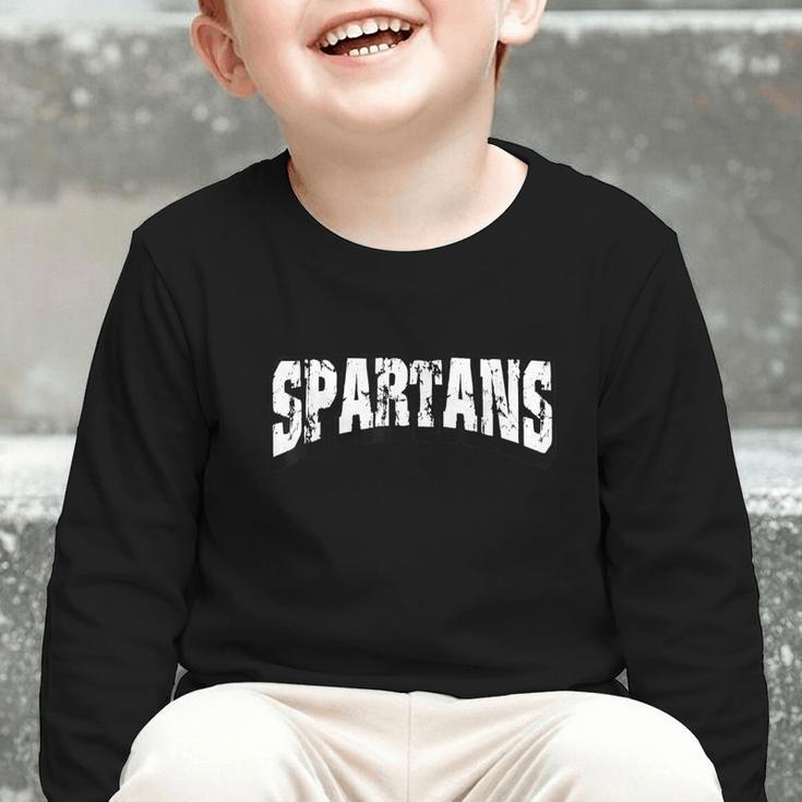 Spartans Back To School Spirit Graphic Toddler Long Sleeve Tee