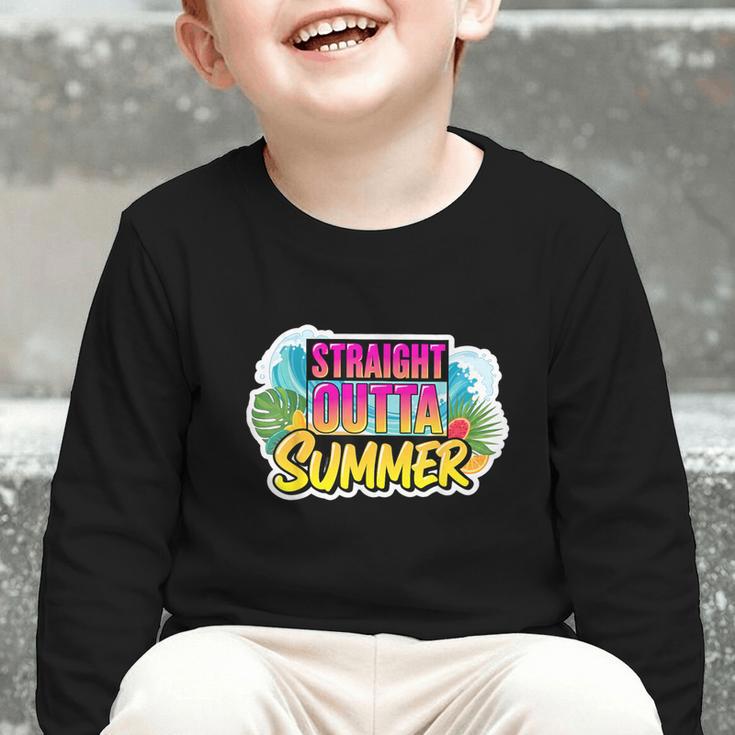 Straight Outta Summer Back To School First Day Fall Autumn Graphic Toddler Long Sleeve Tee Straight Outta Summer Back To School First Day Fall Autumn Graphic Toddler Long Sleeve Tee