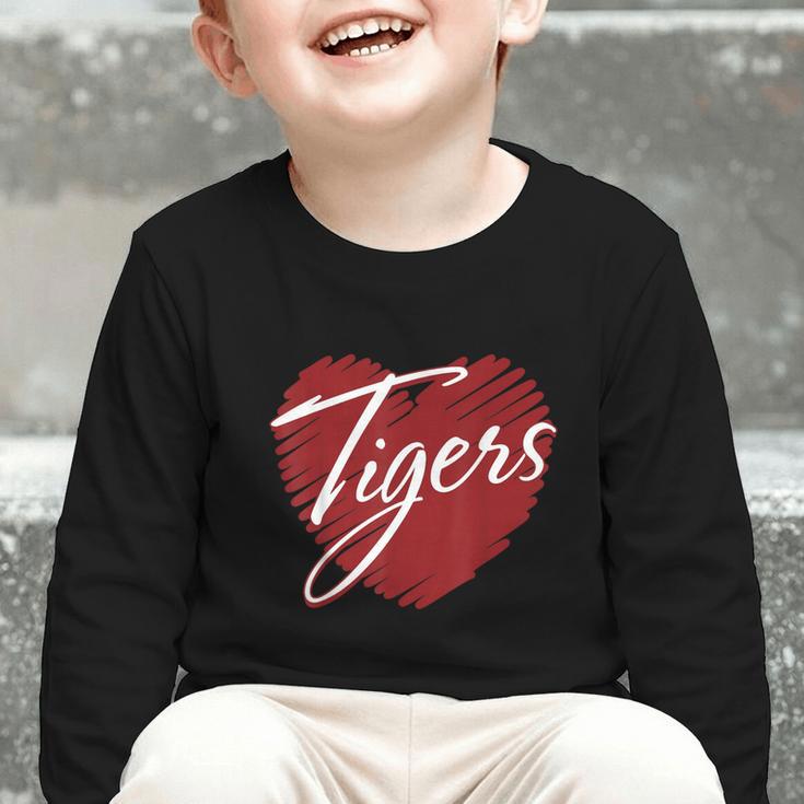 Tigers Heart Back To School Spirit M Graphic Toddler Long Sleeve Tee