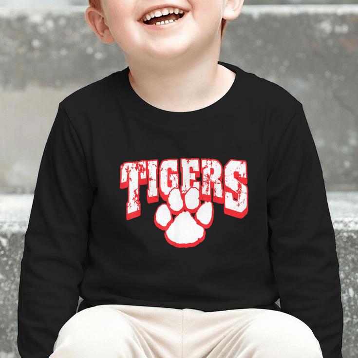Tigers School Spirit Back To School R Graphic Toddler Long Sleeve Tee Tigers School Spirit Back To School R Graphic Toddler Long Sleeve Tee