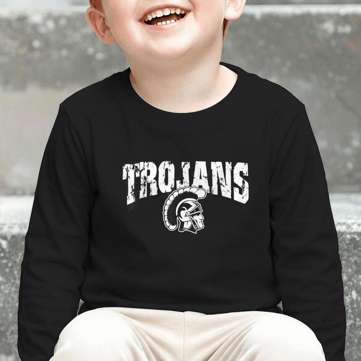 Trojan Back To School Spirit Graphic Toddler Long Sleeve Tee Trojan Back To School Spirit Graphic Toddler Long Sleeve Tee