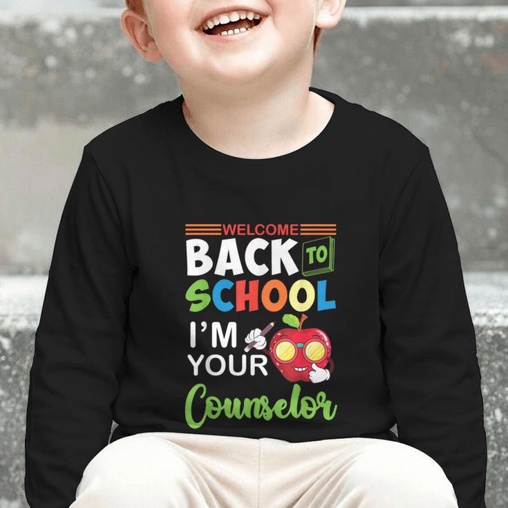 Welcome Back To School Students I'm Your Counselor Proud Graphic Toddler Long Sleeve Tee Welcome Back To School Students I'm Your Counselor Proud Graphic Toddler Long Sleeve Tee