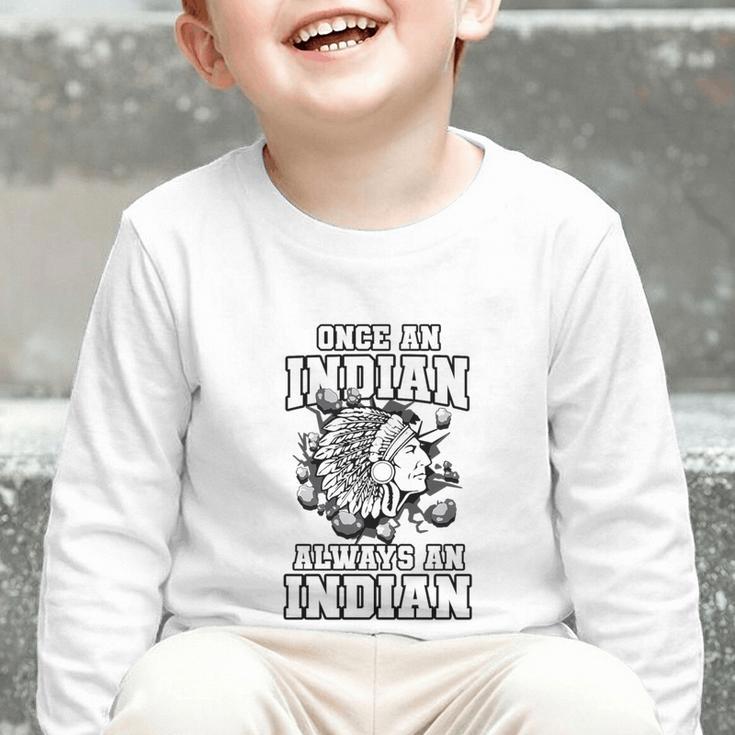 Always An Indian Back To School Spirit Premium Tri-Blend Graphic Toddler Long Sleeve Tee Always An Indian Back To School Spirit Premium Tri-Blend Graphic Toddler Long Sleeve Tee