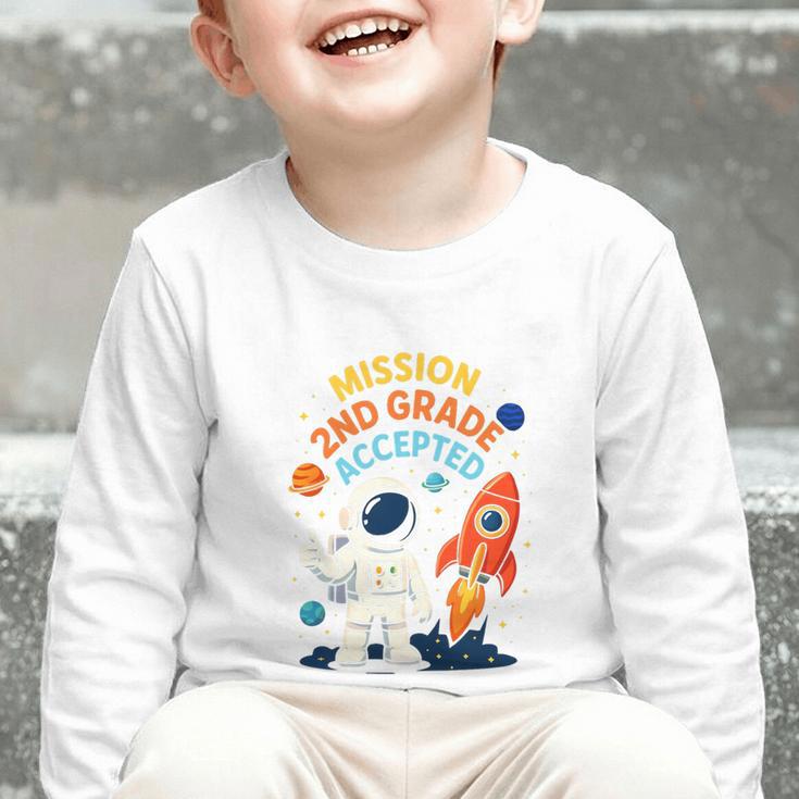 Back To School Mission Second 2nd Grade Accepted Astronaut Premium Tri-Blend Graphic Toddler Long Sleeve Tee Back To School Mission Second 2nd Grade Accepted Astronaut Premium Tri-Blend Graphic Toddler Long Sleeve Tee